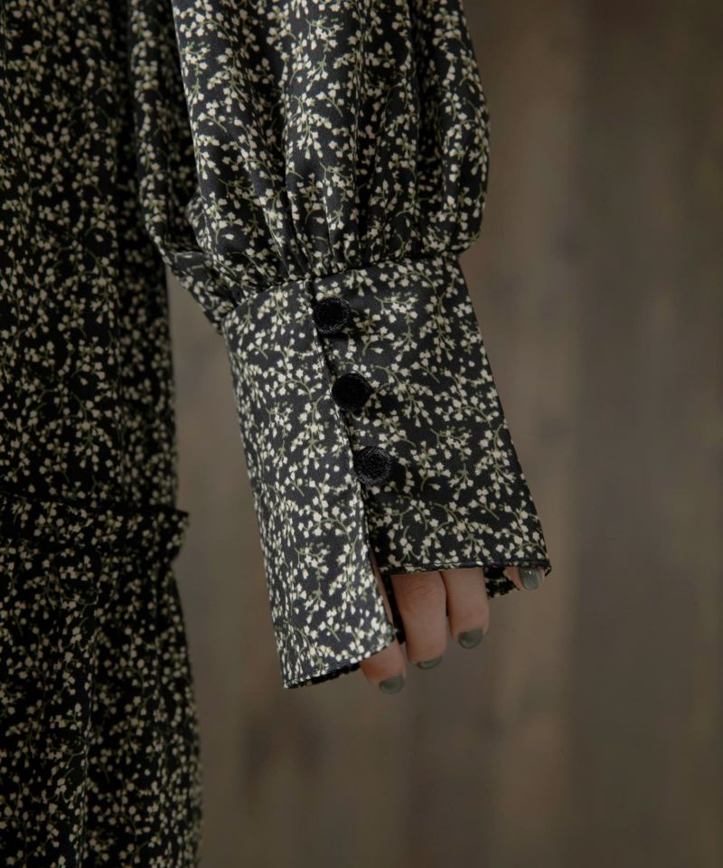Floral Tiered Shirt Dress | MIELI INVARIANT