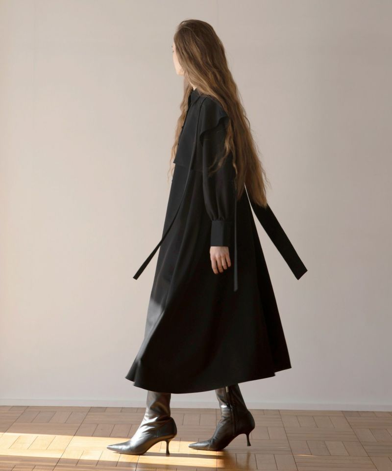 Panel Layer Shirt Dress | MIELI INVARIANT