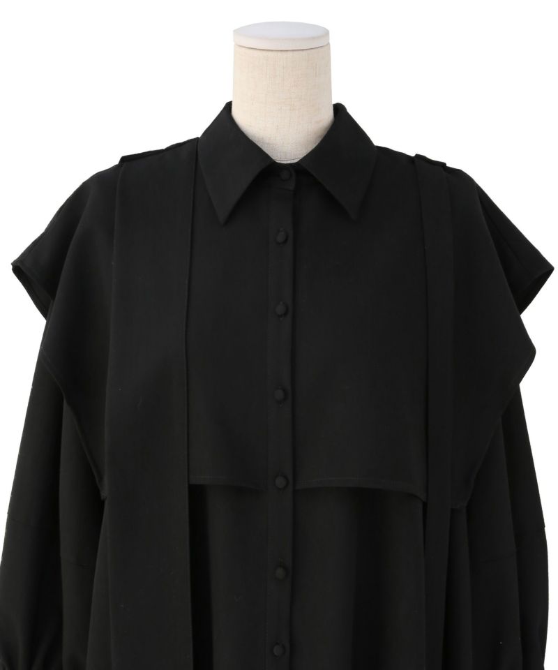 Panel Layer Shirt Dress | MIELI INVARIANT