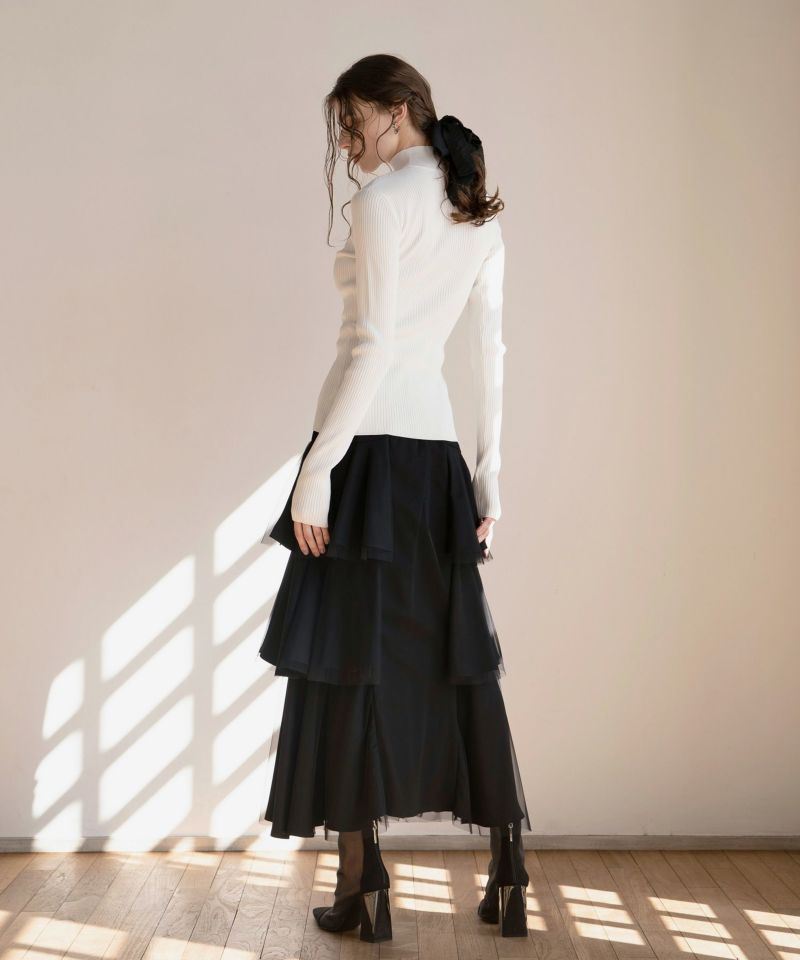 Bell Grass Tiered Skirt | MIELI INVARIANT