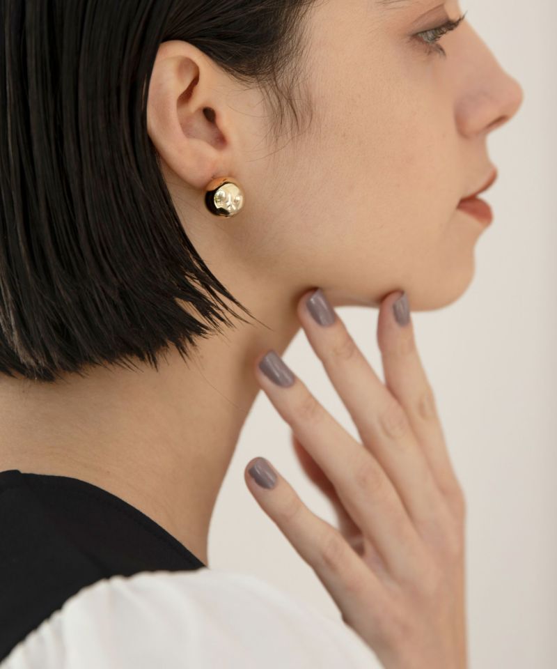 leaf dia pierce | 軟骨ピアス おしゃれな 金属アレルギー対応の