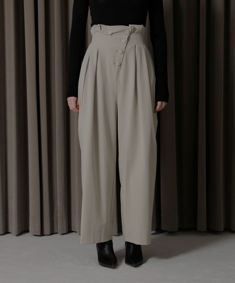 MIELI INVARIANT Tulle Layer Wide Pants股上32cm - その他