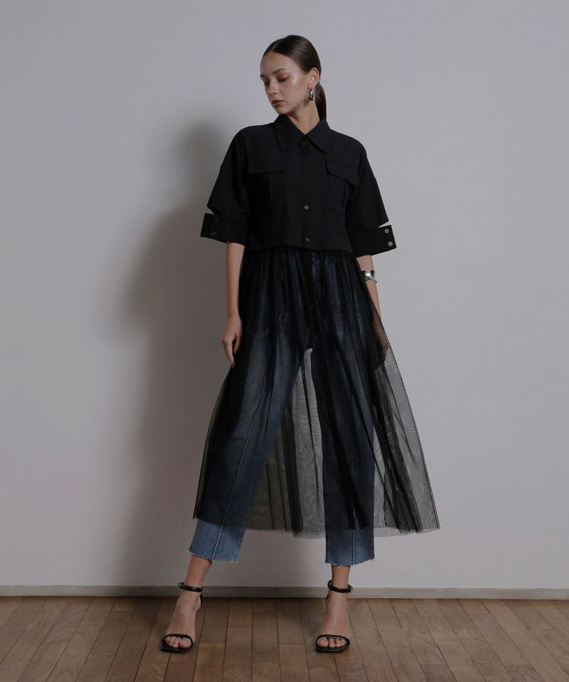 ブラウス シャツ 2way Mesh Tent Shirt レディース 2way Mesh Tent Shirt | MIELI INVARIANT