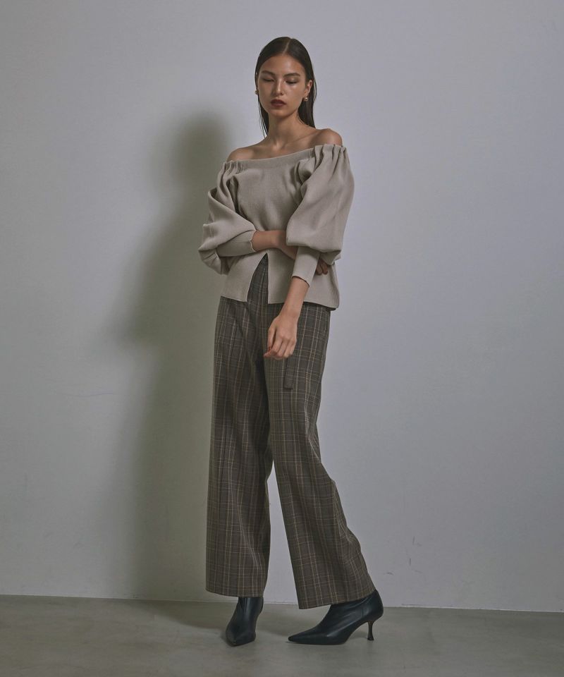 2Way Tuck Knit Tops | MIELI INVARIANT