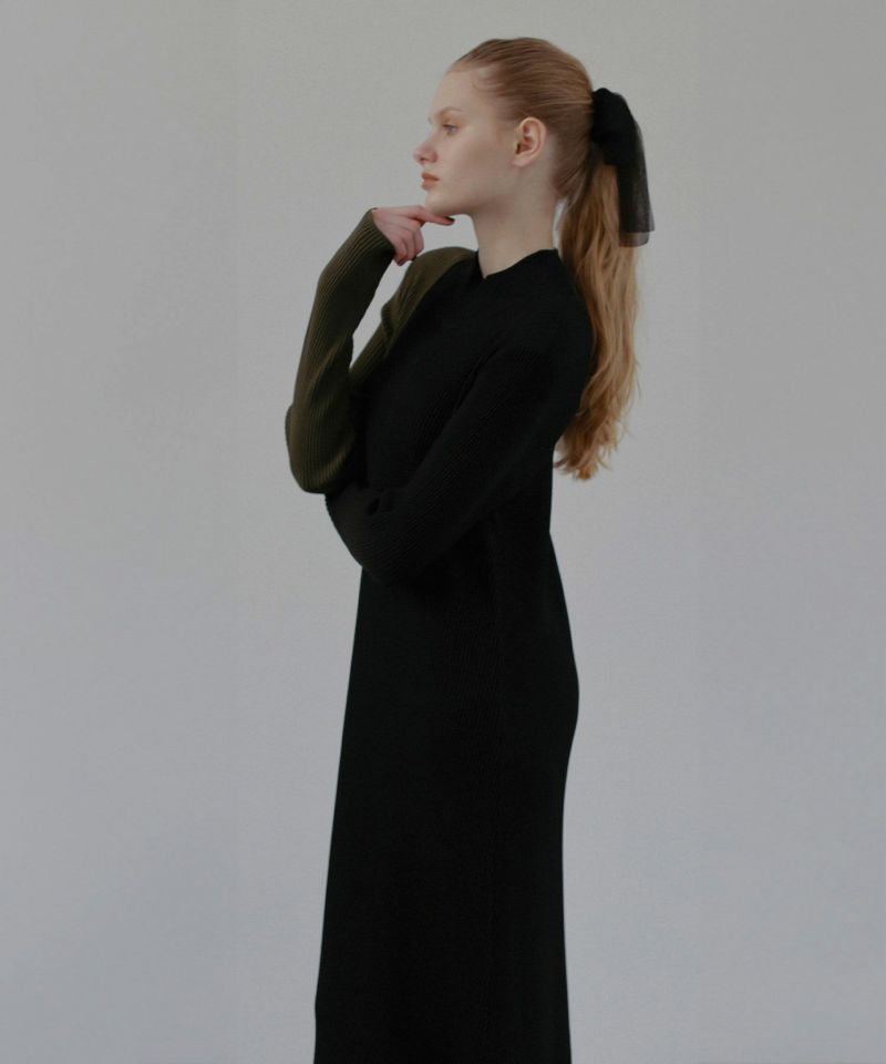 Bicolor Lean Knit Dress