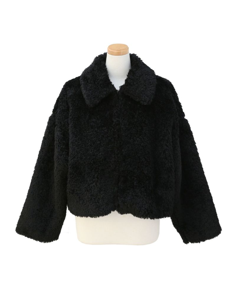 Teddy Fur Short Coat | MIELI INVARIANT