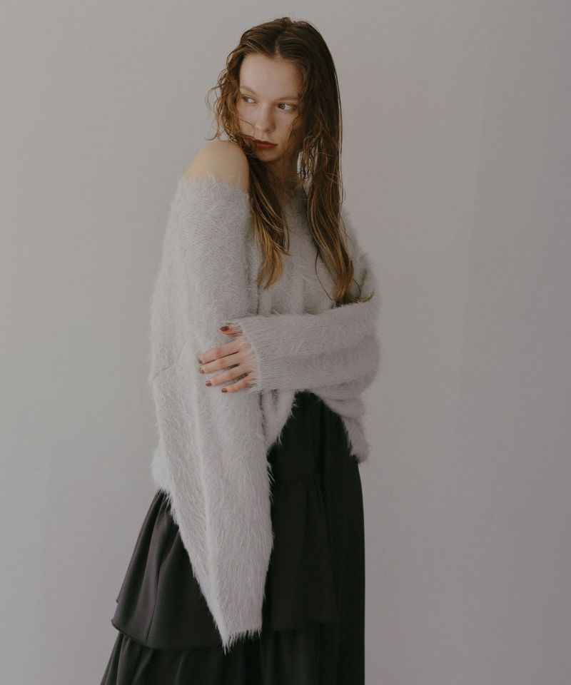 Feather Yarn Knit Tunic | MIELI INVARIANT