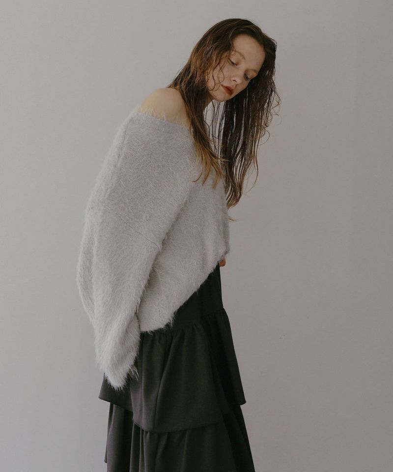 Feather Yarn Knit Tunic | MIELI INVARIANT