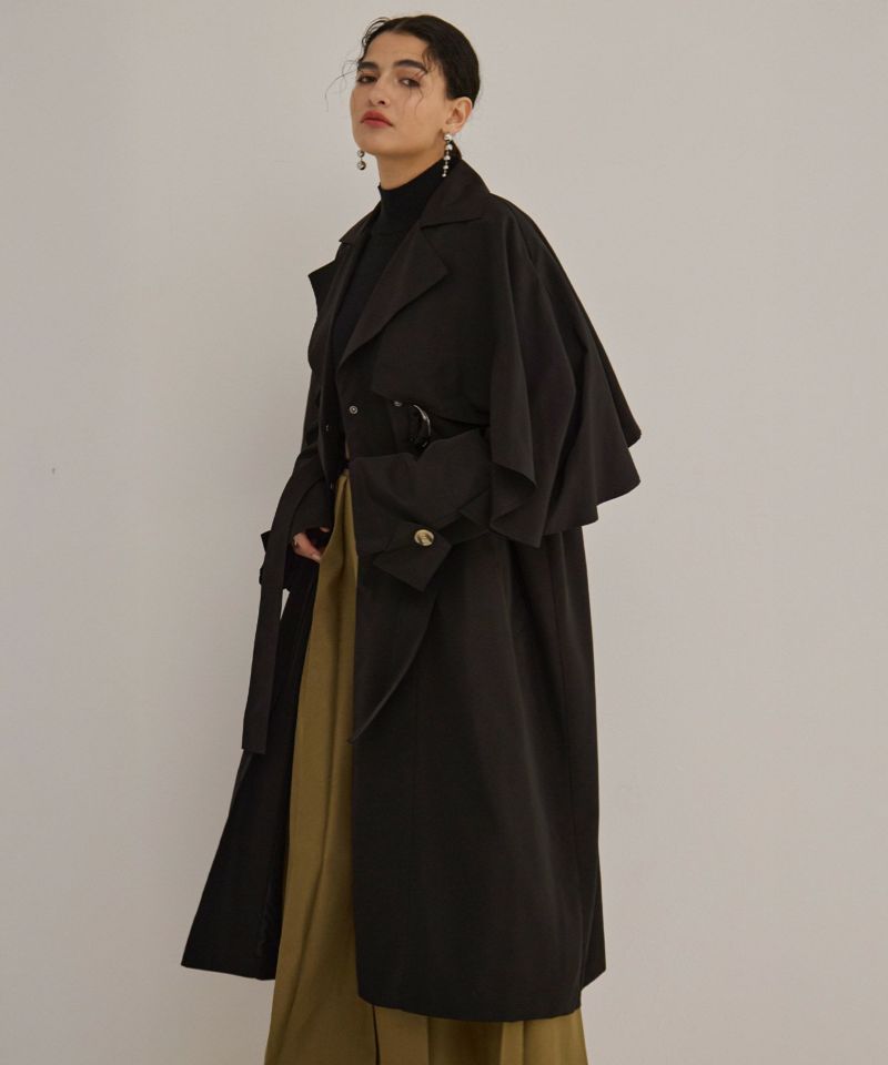 Babbling Flare Trench Coat | MIELI INVARIANT