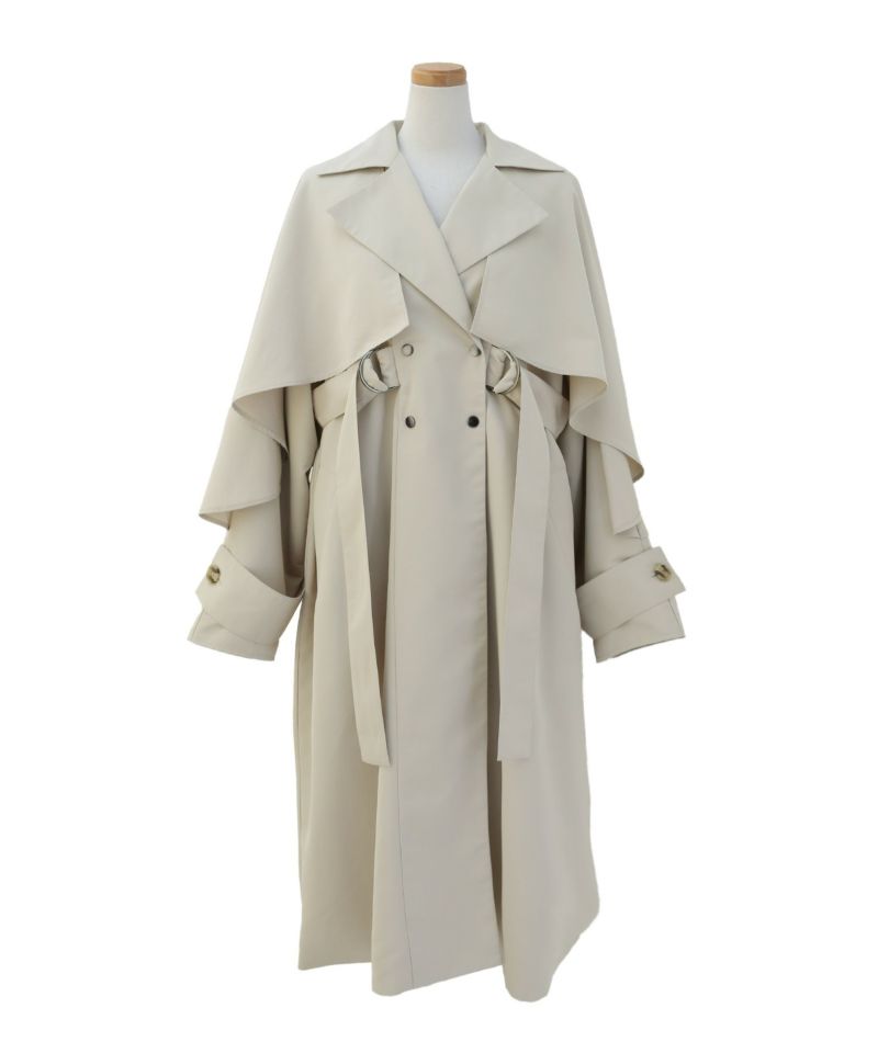 Babbling Flare Trench Coat | MIELI INVARIANT