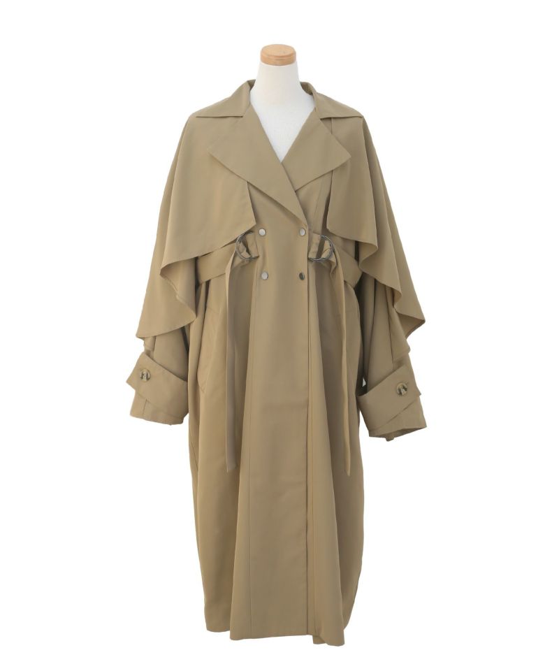 Babbling Flare Trench Coat | MIELI INVARIANT