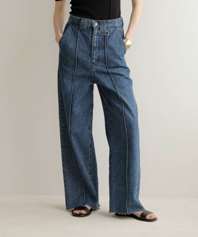 Semiwide Midi Denim JK | MIELI INVARIANT