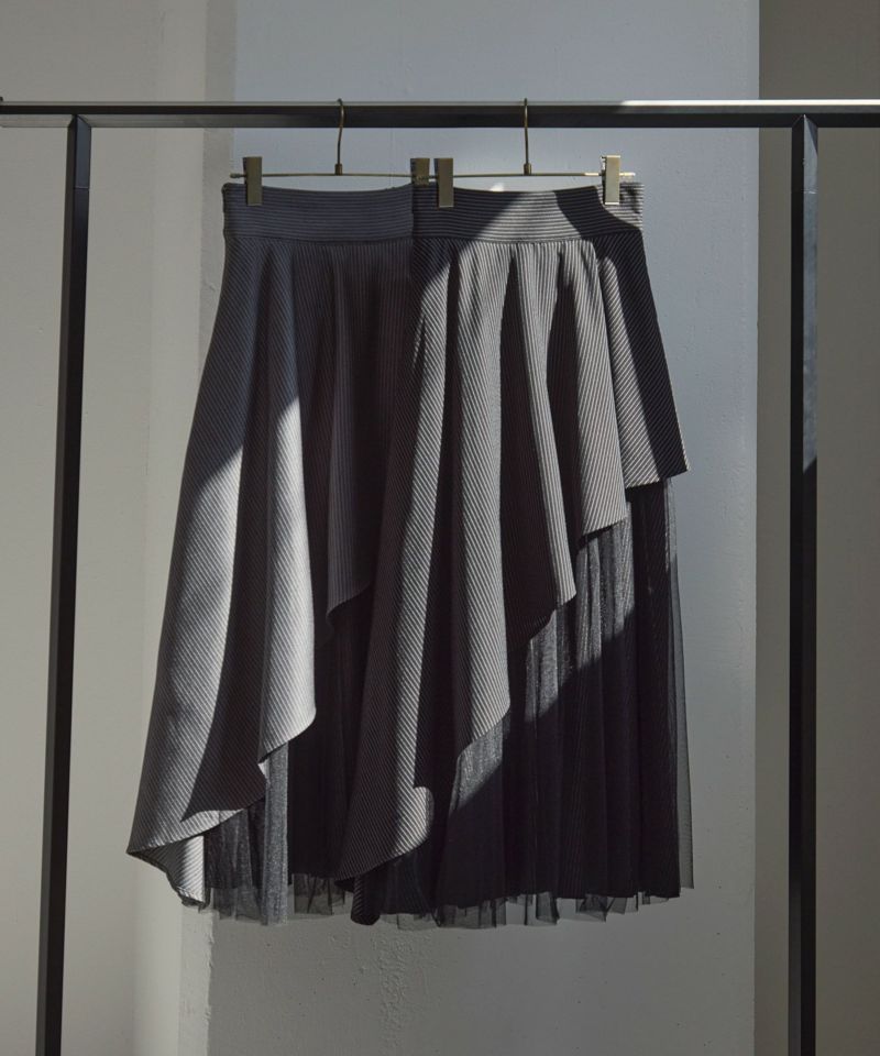 YUKKO SPECIAL COLLABORATION】DOUBLE LAYER MANISH SKIRT