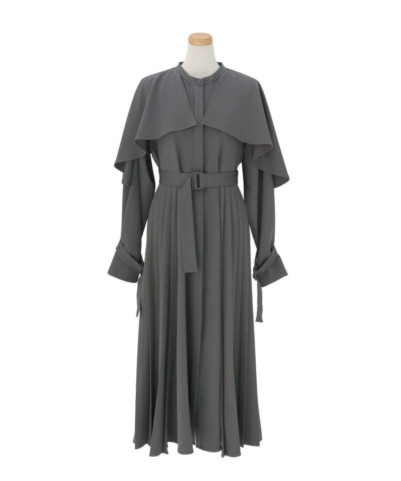 YUKKO SPECIAL COLLABORATION】CAPE TRENCH DRESS | MIELI INVARIANT