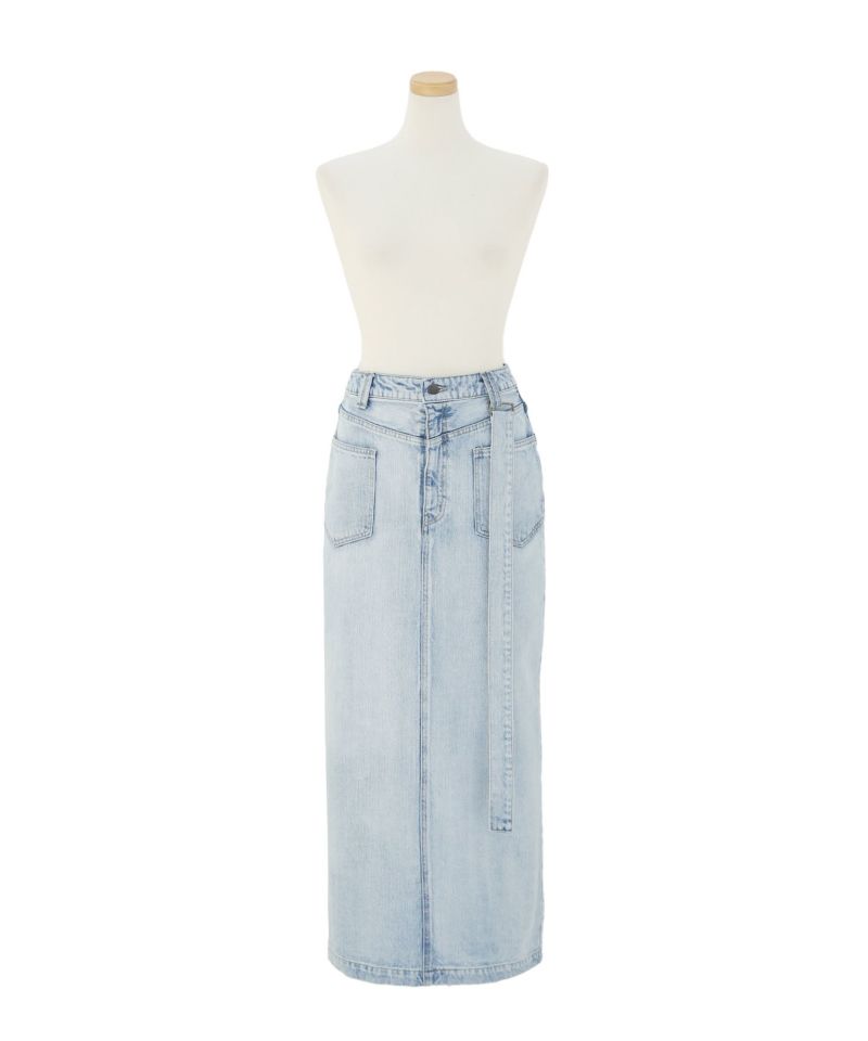 R‼️MIELI INVARIANT ICE Bleach denim ICE Bleach Denim Skirt | MIELI INVARIANT