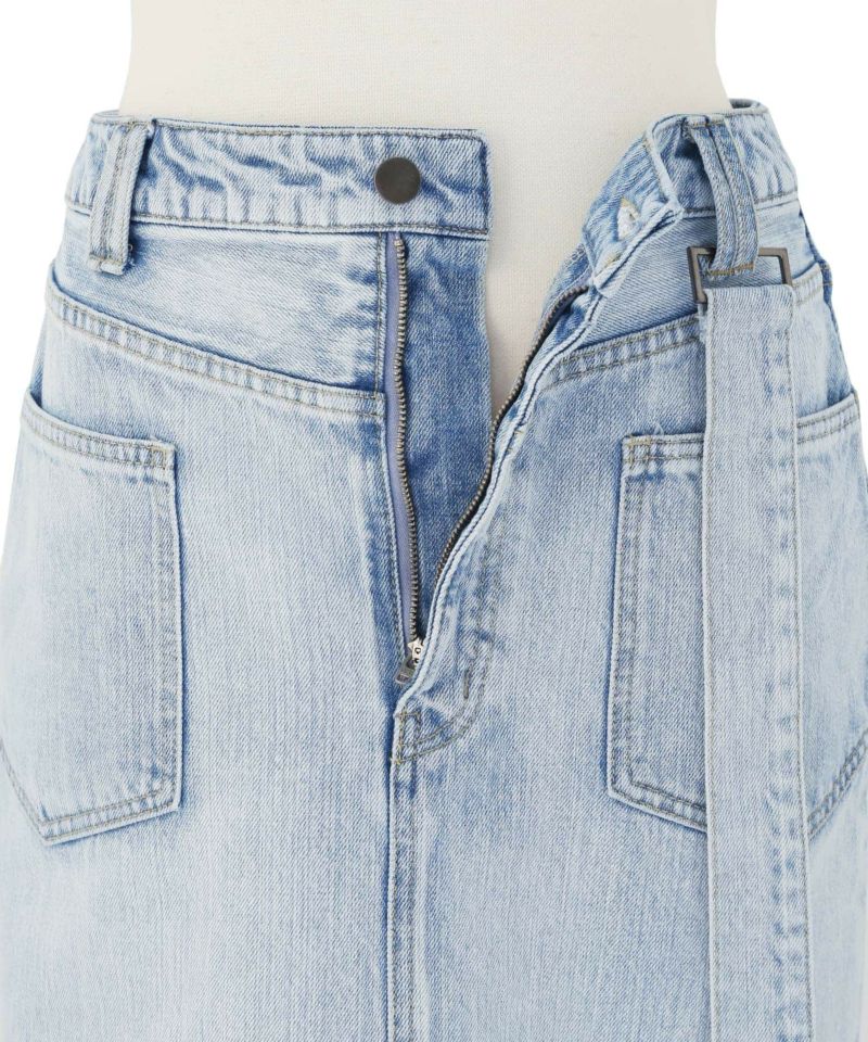 R‼️MIELI INVARIANT ICE Bleach denim ICE Bleach Denim Skirt | MIELI INVARIANT