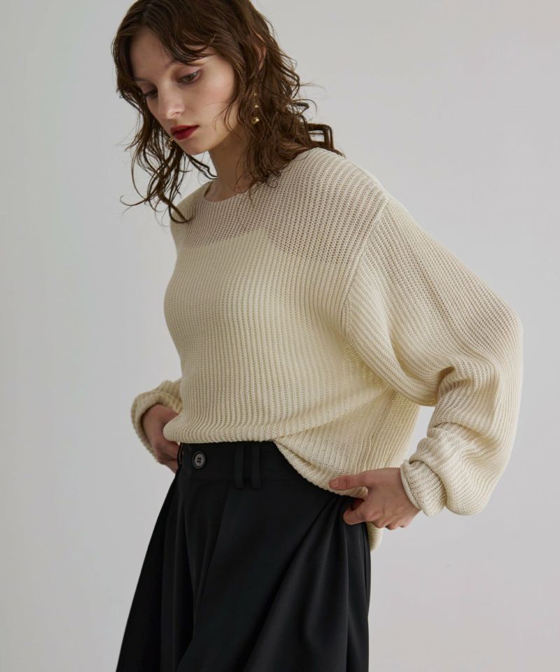 人気商品の中古品・新品・未使用品 Relaxy Loose Summer Knit Tops | MIELI INVARIANT トップス