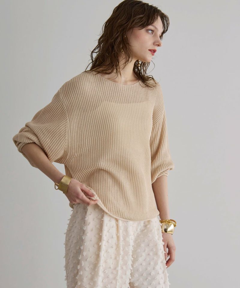 Relaxy Loose Summer Knit Tops | MIELI INVARIANT