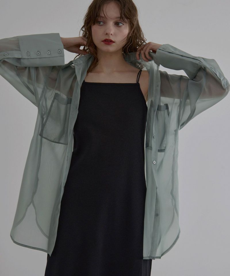 ミエリインヴァリアント Organdy Gloss Over Shirt Organdy Gloss Over Shirt | MIELI INVARIANT