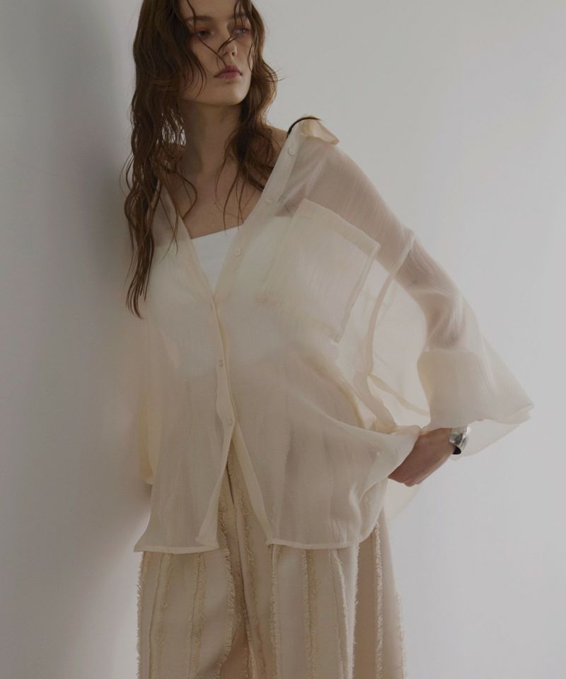 ミエリインヴァリアント Organdy Gloss Over Shirt Organdy Gloss Over Shirt | MIELI INVARIANT
