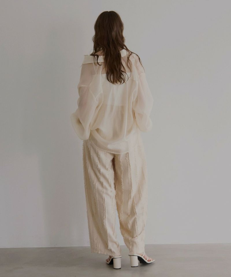 ミエリインヴァリアント Organdy Gloss Over Shirt Organdy Gloss Over Shirt | MIELI INVARIANT