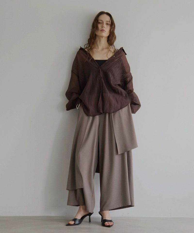 ミエリインヴァリアント Organdy Gloss Over Shirt Organdy Gloss Over Shirt | MIELI INVARIANT
