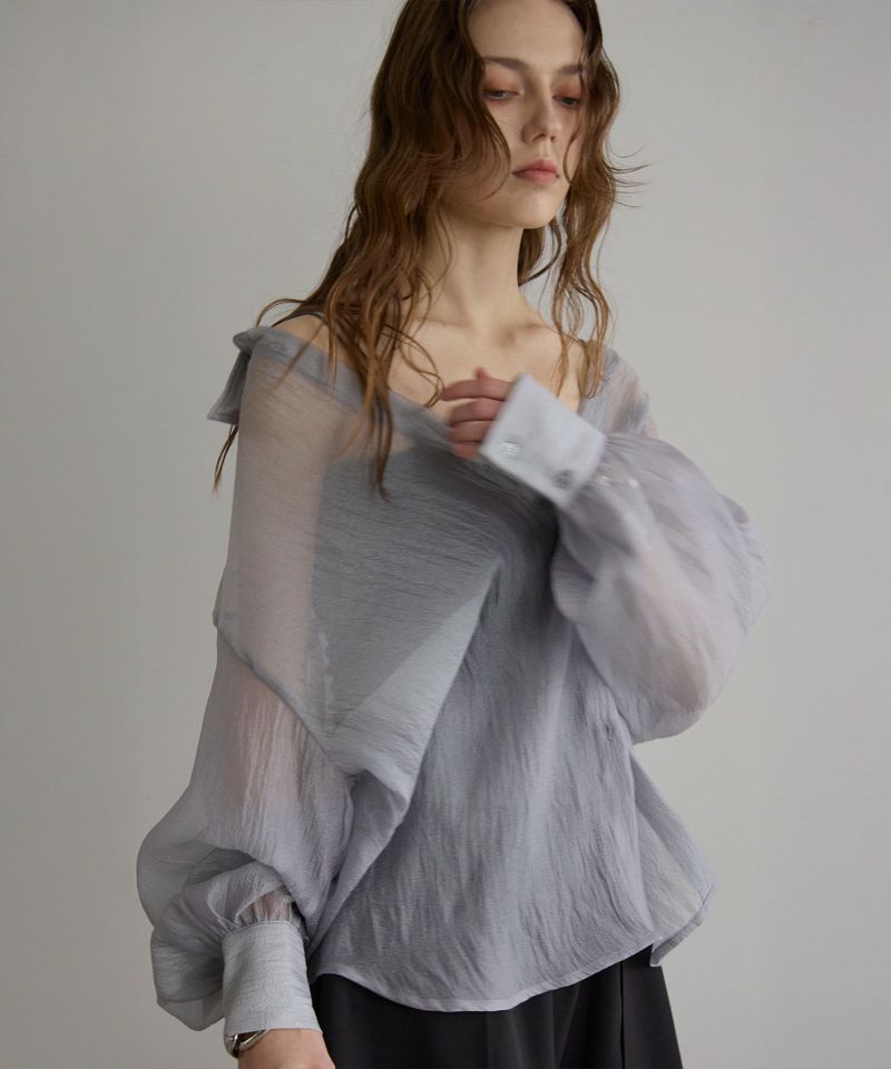 Wrinkle Gloss Over Shirt | MIELI INVARIANT
