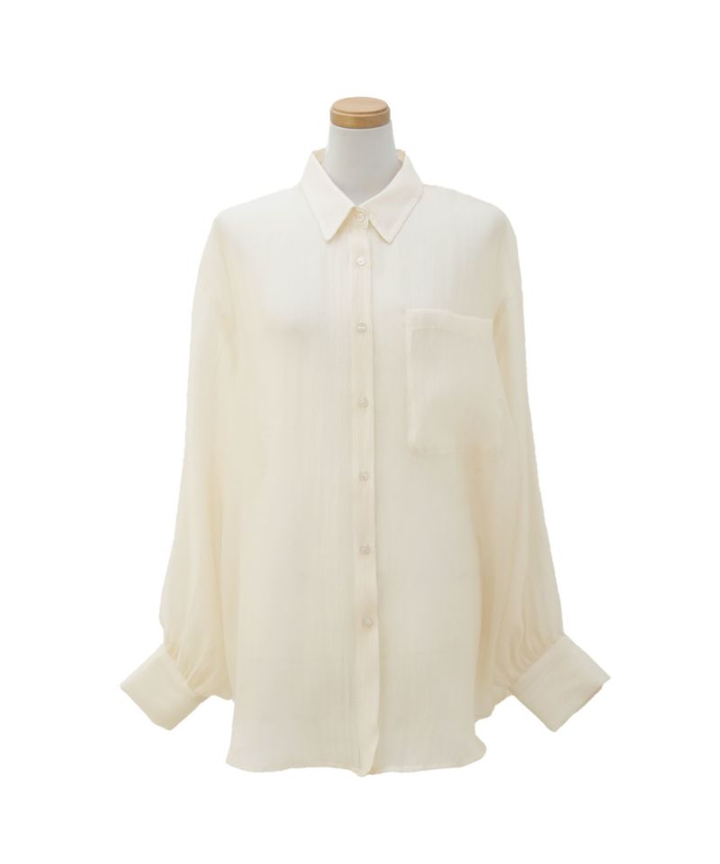 Wrinkle Gloss Over Shirt | MIELI INVARIANT