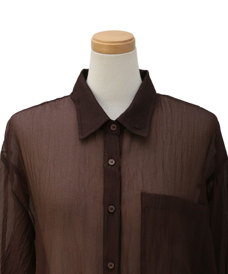 Wrinkle Gloss Over Shirt | MIELI INVARIANT