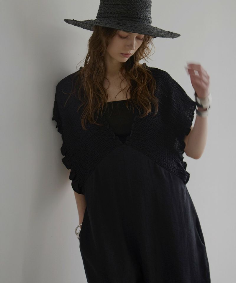 mieli invariant❥❥ロング丈トップス ミエリ インヴァリアント MIELI INVARIANT Shirring Suspend